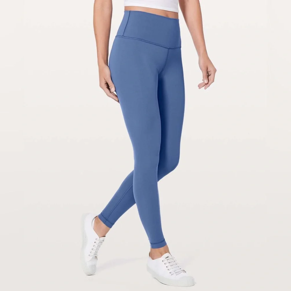 Lululemon Wunder Under Pant Hi-Rise Blue gray